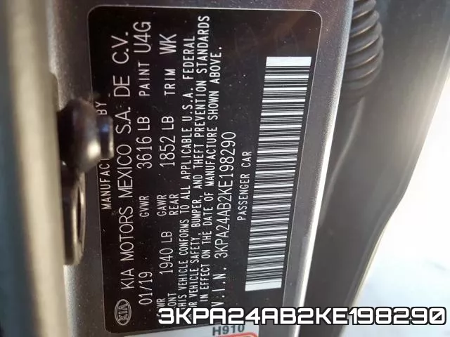 3KPA24AB2KE198290 фото 2