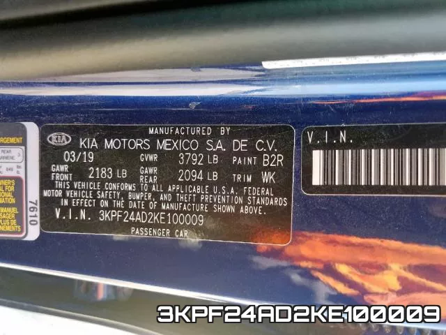 3KPF24AD2KE100009 фото 2