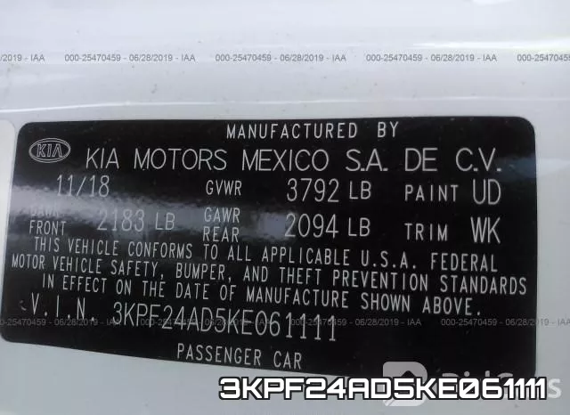 3KPF24AD5KE061111 фото 10
