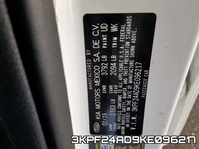 3KPF24AD9KE096217 фото 2