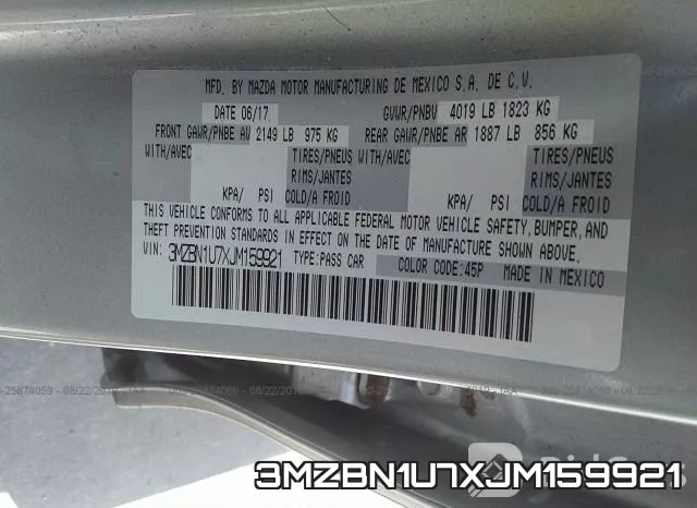 3MZBN1U7XJM159921 фото 10