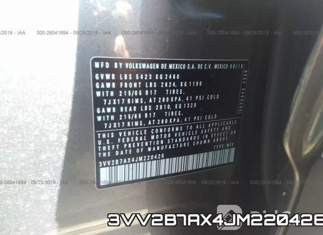3VV2B7AX4JM220426 фото 10