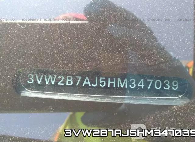 3VW2B7AJ5HM347039 фото 10