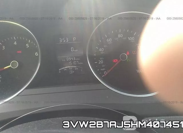3VW2B7AJ5HM407451 фото 8
