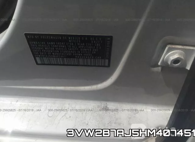 3VW2B7AJ5HM407451 фото 10