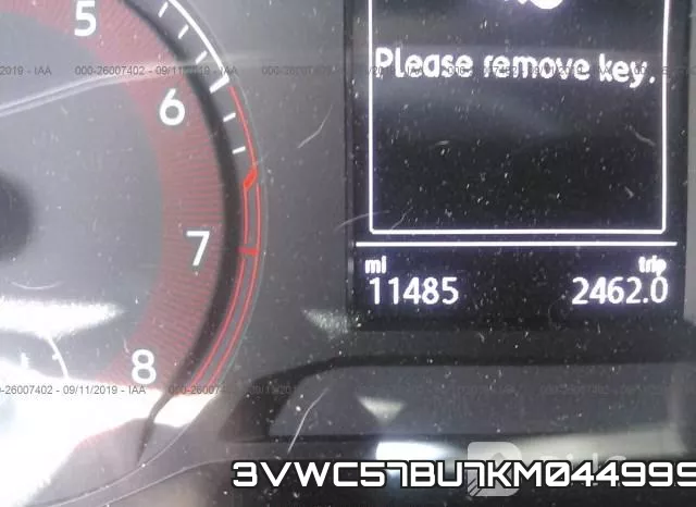 3VWC57BU7KM044999 фото 8