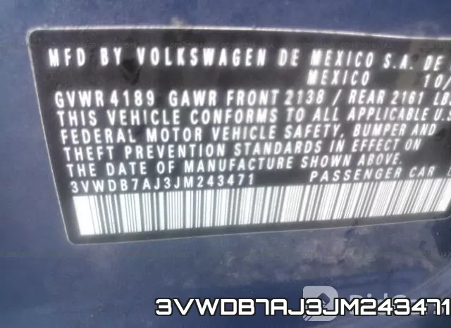 3VWDB7AJ3JM243471 фото 10