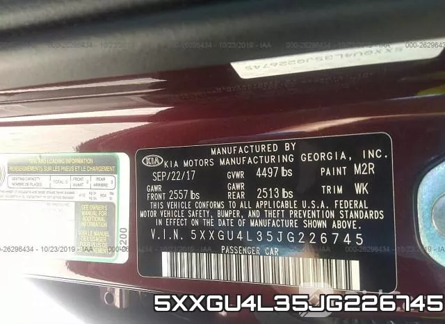 5XXGU4L35JG226745 фото 10