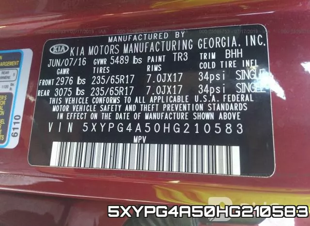 5XYPG4A50HG210583 фото 10