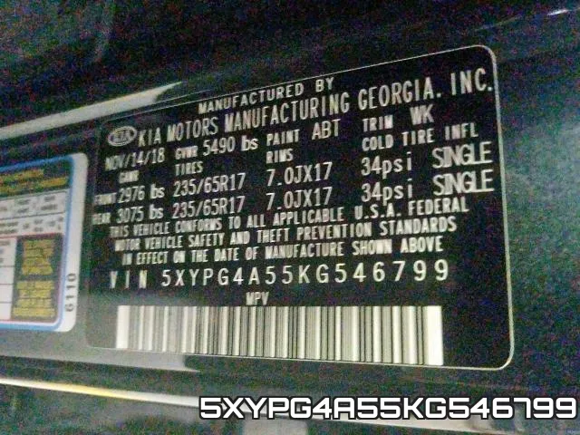 5XYPG4A55KG546799 фото 2