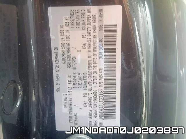 JM1NDAD70J0203897 фото 2