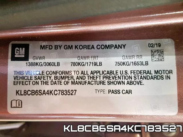 KL8CB6SA4KC783527 фото 2