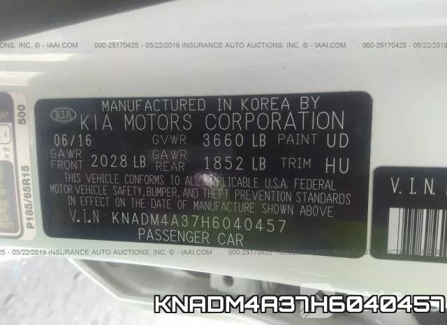 KNADM4A37H6040457 фото 10