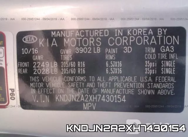 KNDJN2A2XH7430154 фото 10