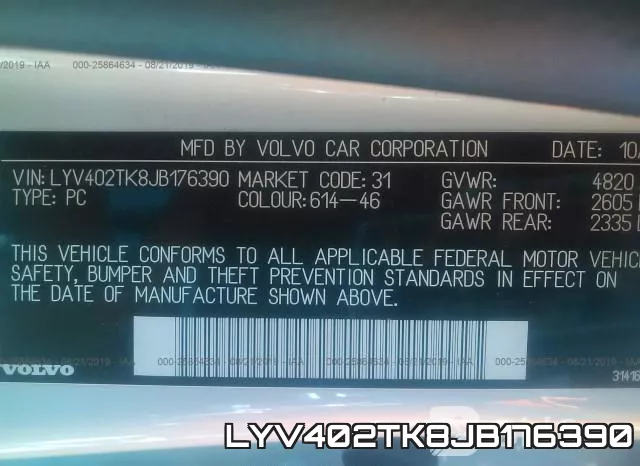 LYV402TK8JB176390 фото 10