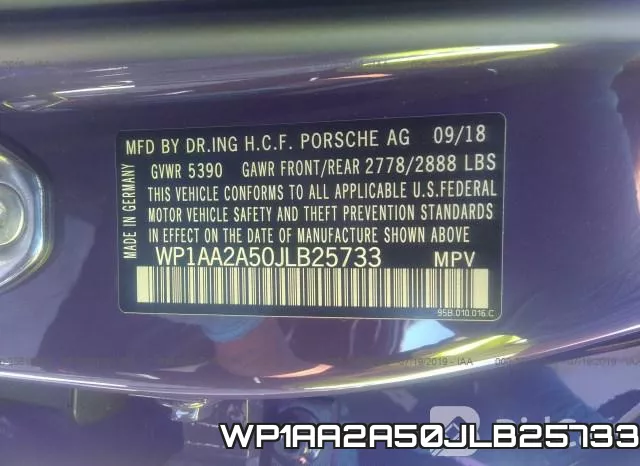 WP1AA2A50JLB25733 фото 10