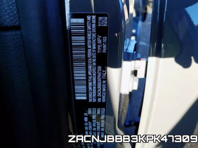 ZACNJBBB3KPK47309 фото 2