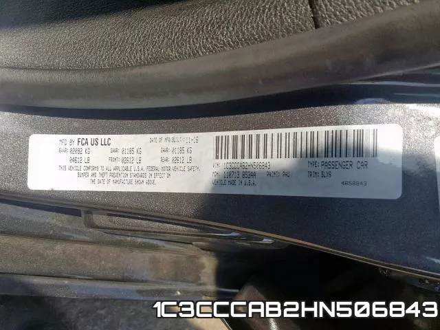 1C3CCCAB2HN506843 фото 2