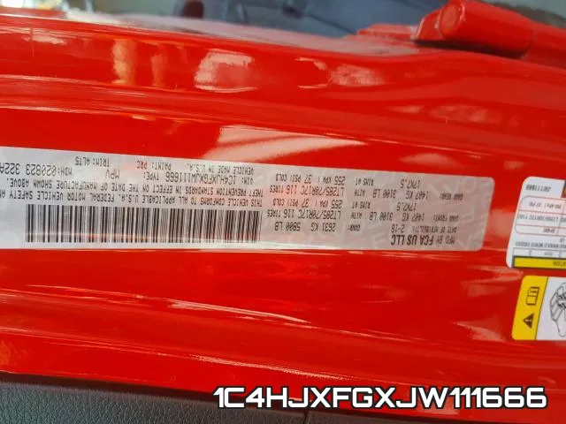 1C4HJXFGXJW111666 фото 2