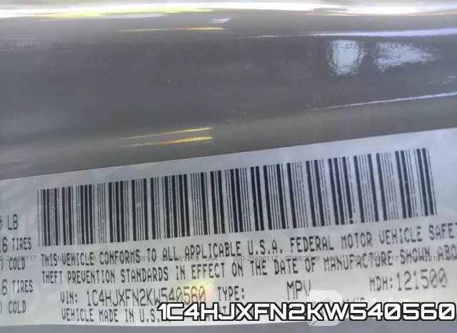 1C4HJXFN2KW540560 фото 10