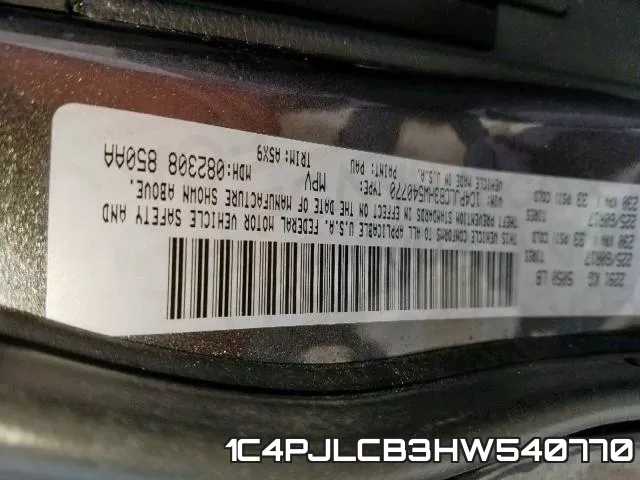 1C4PJLCB3HW540770 фото 2