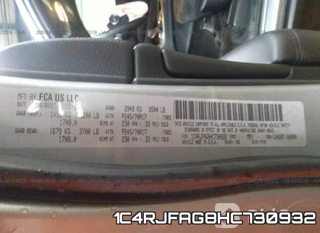 1C4RJFAG8HC730932 фото 10