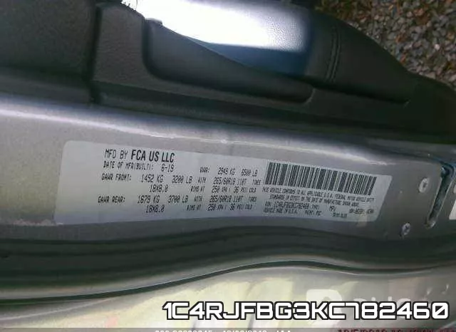 1C4RJFBG3KC782460 фото 10