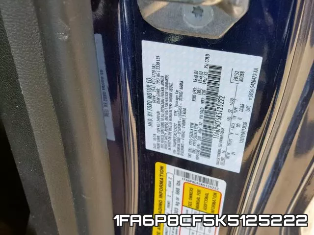 1FA6P8CF5K5125222 фото 2