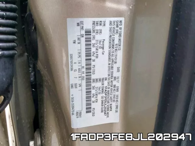 1FADP3FE8JL202947 фото 2