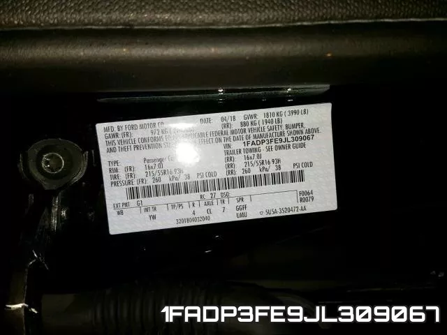 1FADP3FE9JL309067 фото 2