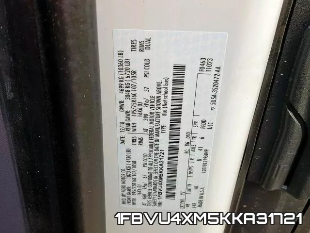 1FBVU4XM5KKA31721 фото 2