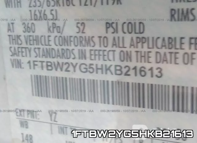 1FTBW2YG5HKB21613 фото 10