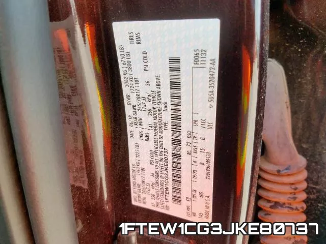 1FTEW1CG3JKE80737 фото 2