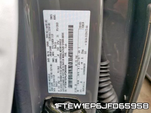 1FTEW1EP6JFD65958 фото 2