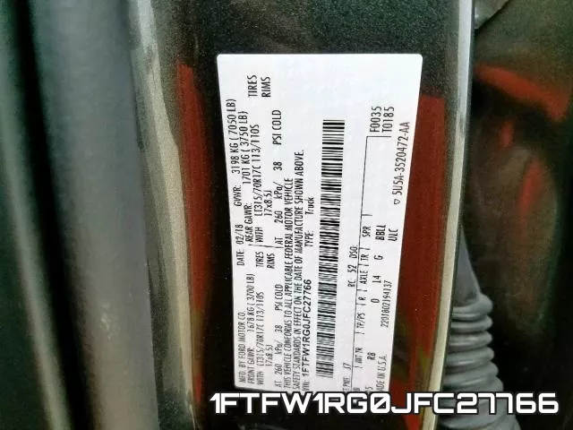 1FTFW1RG0JFC27766 фото 2