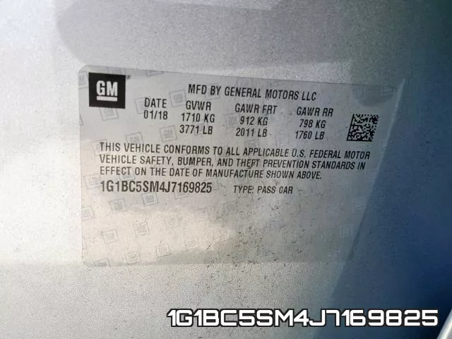 1G1BC5SM4J7169825 фото 2