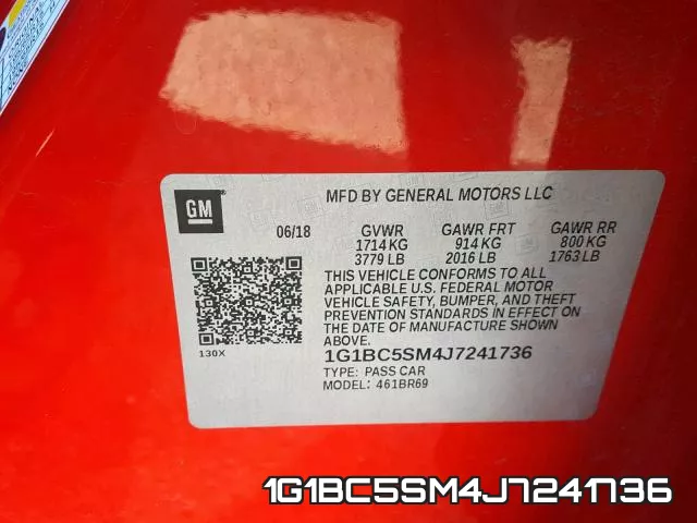 1G1BC5SM4J7241736 фото 2