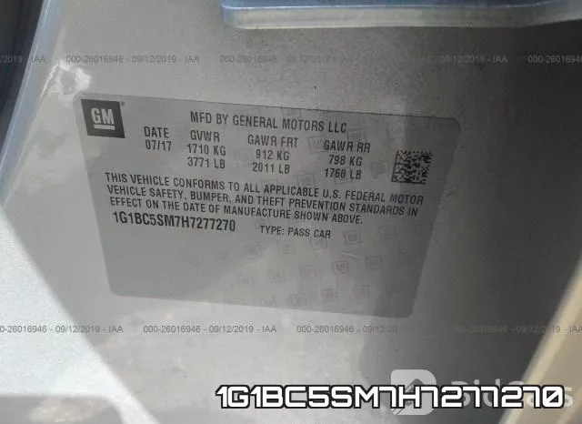 1G1BC5SM7H7277270 фото 10