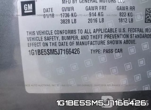 1G1BE5SM5J7166426 фото 10