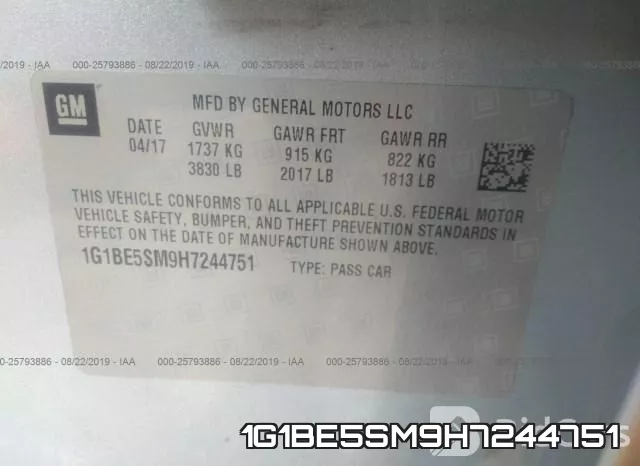 1G1BE5SM9H7244751 фото 10