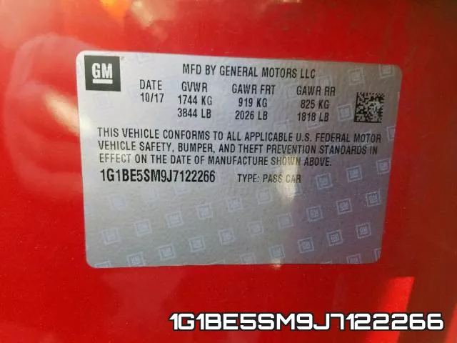 1G1BE5SM9J7122266 фото 2