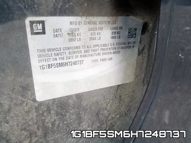 1G1BF5SM6H7248737 фото 2