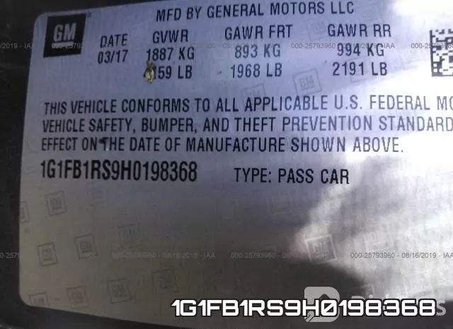 1G1FB1RS9H0198368 фото 10