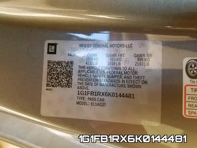1G1FB1RX6K0144481 фото 2