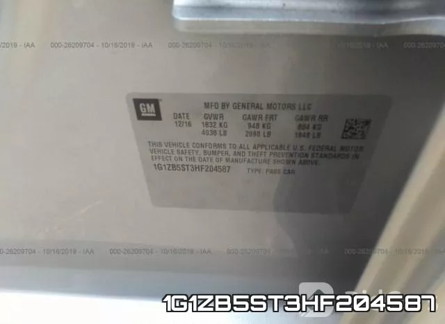 1G1ZB5ST3HF204587 фото 10
