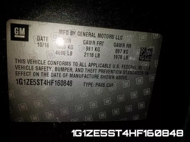 1G1ZE5ST4HF160848 фото 2