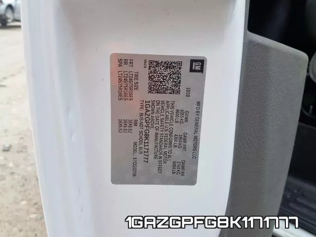 1GAZGPFG8K1171777 фото 2