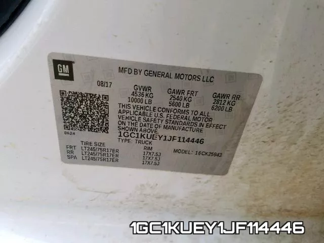1GC1KUEY1JF114446 фото 2