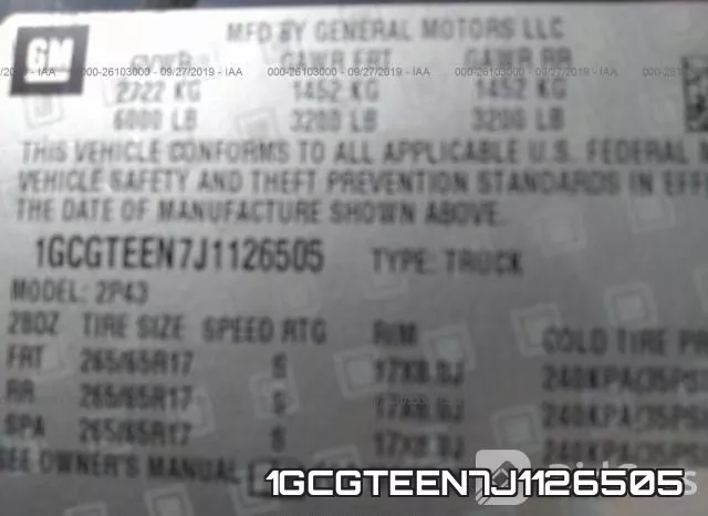 1GCGTEEN7J1126505 фото 10