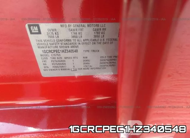 1GCRCPEC1HZ340548 фото 10